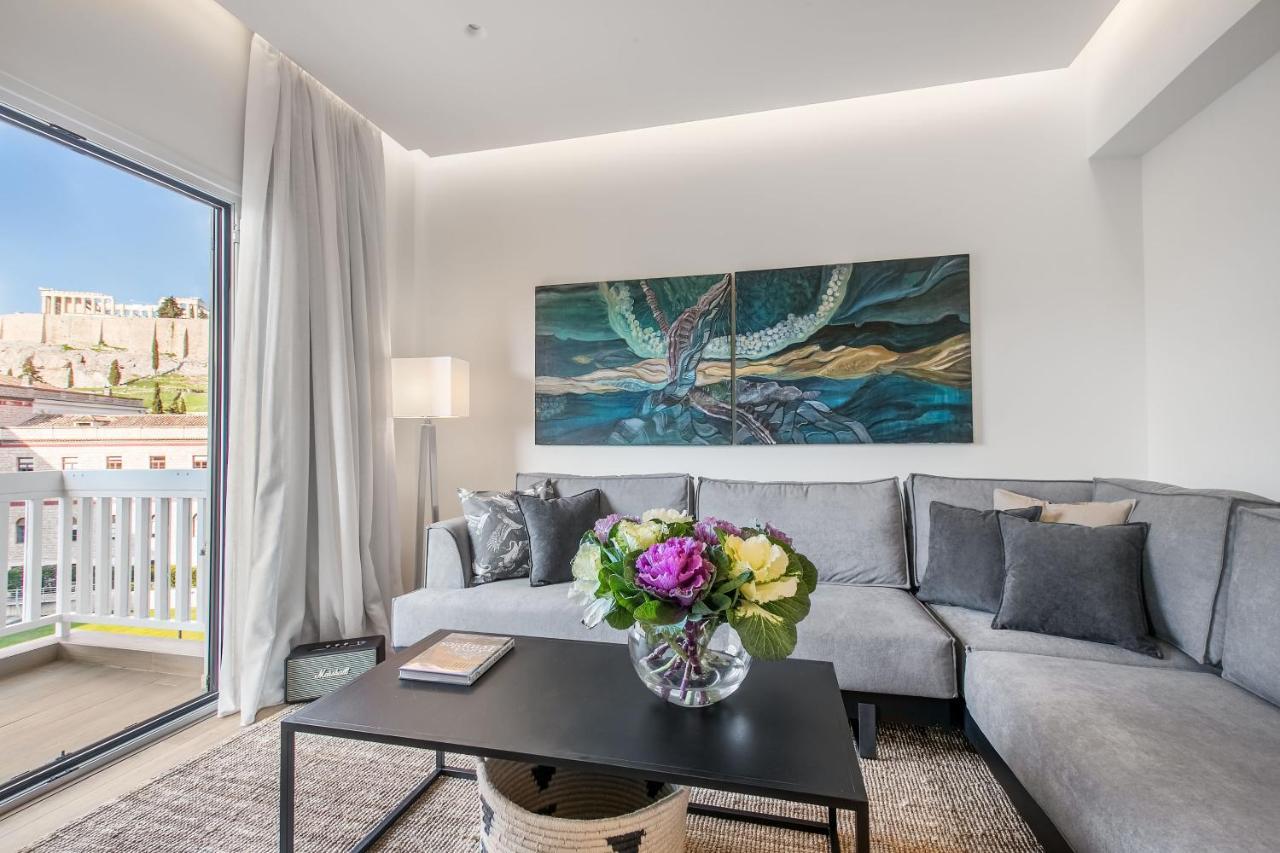 Modern Flat In The Grounds Of Acropolis Monuments -Armonia- Lägenhet Aten Exteriör bild