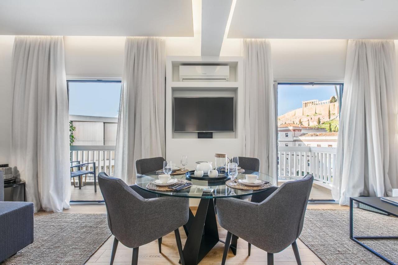 Modern Flat In The Grounds Of Acropolis Monuments -Armonia- Lägenhet Aten Exteriör bild