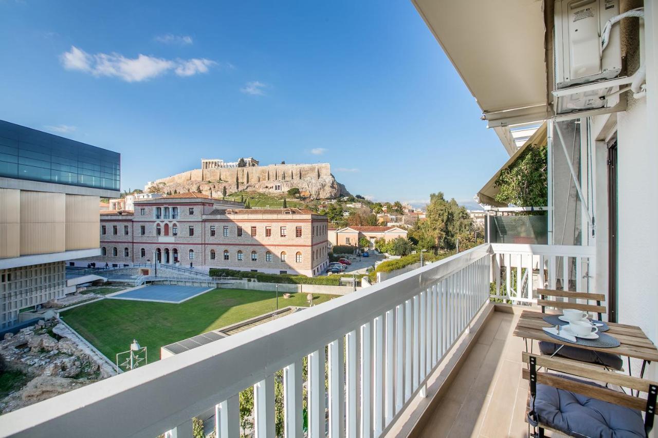 Modern Flat In The Grounds Of Acropolis Monuments -Armonia- Lägenhet Aten Exteriör bild