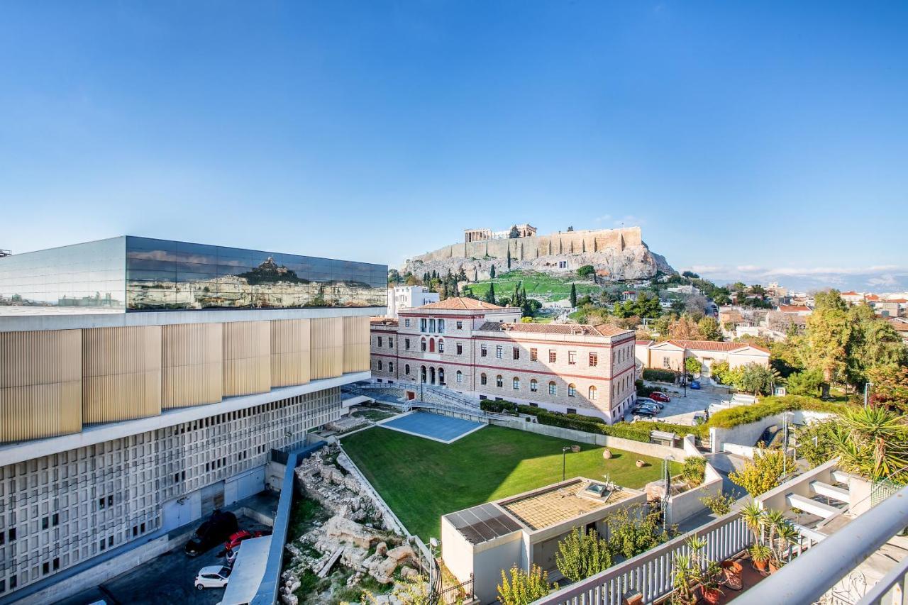Modern Flat In The Grounds Of Acropolis Monuments -Armonia- Lägenhet Aten Exteriör bild