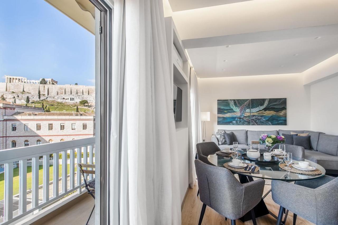 Modern Flat In The Grounds Of Acropolis Monuments -Armonia- Lägenhet Aten Exteriör bild