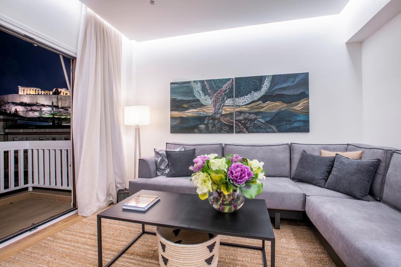 Modern Flat In The Grounds Of Acropolis Monuments -Armonia- Lägenhet Aten Exteriör bild